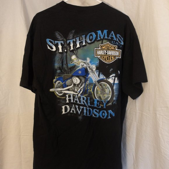 St. Thomas Harley Davidson Shirt - Picture 2 of 3